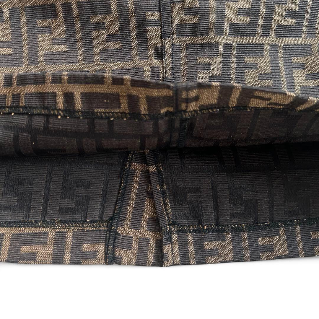 【美品】フェンディ　ヴィンテージ　y2k 膝丈タイトスカート ズッカ 総柄