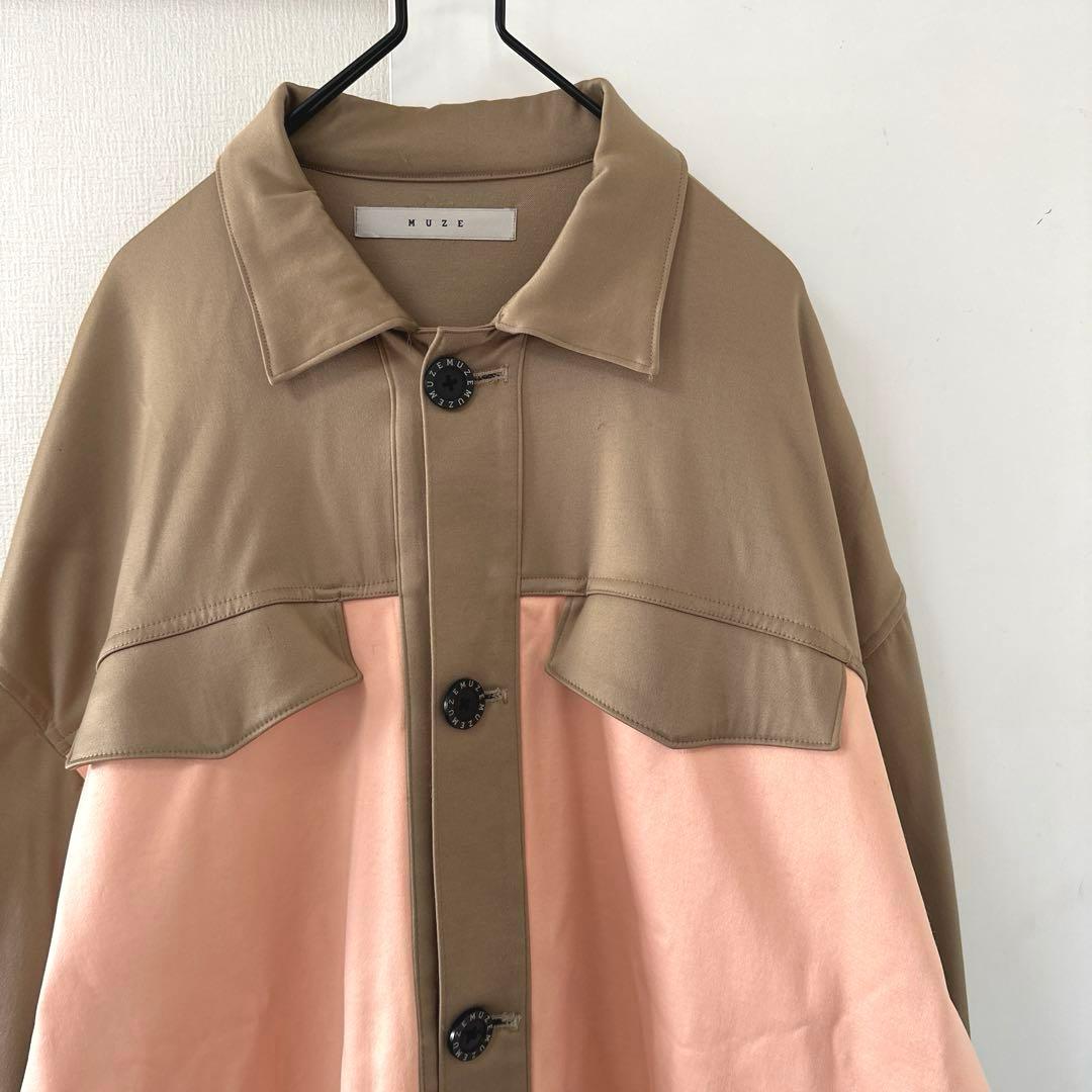 MUZE（ミューズ）　オーバーサイズシャツ　厚手