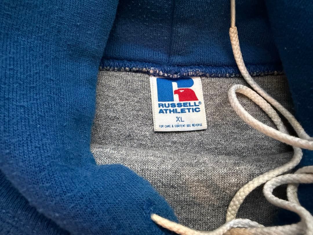 ラッセルアスレチック ダブルフェイスパーカー XL ブルー