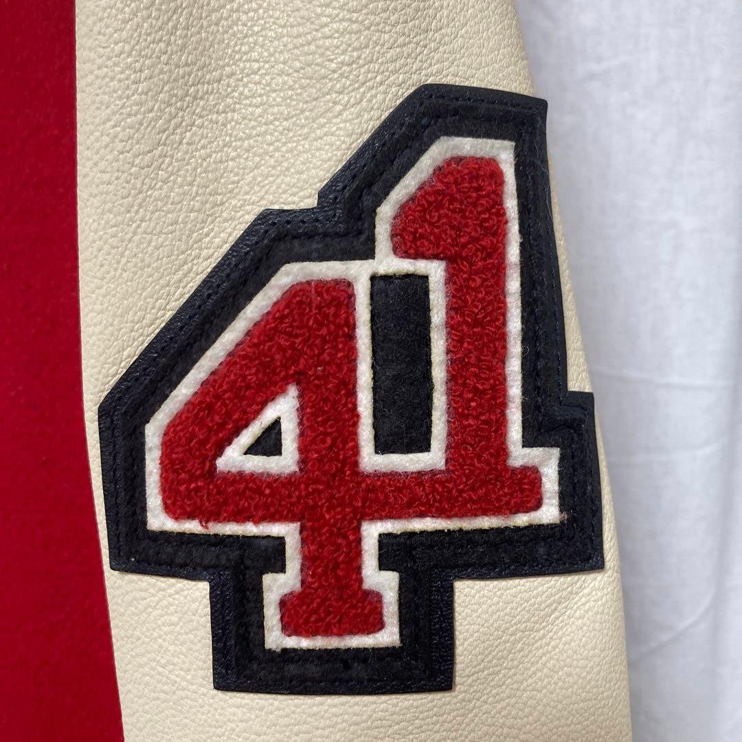 【美品】　coach コーチ　スタジャン　ブルゾン　レザー　ワッペン　ジャケット