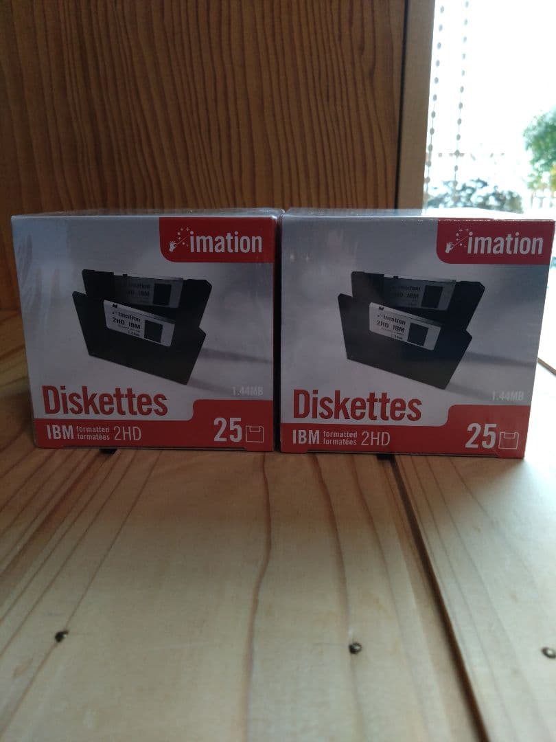 【未開封・値下げしました】imation製 フロッピーディスク 25枚×2箱