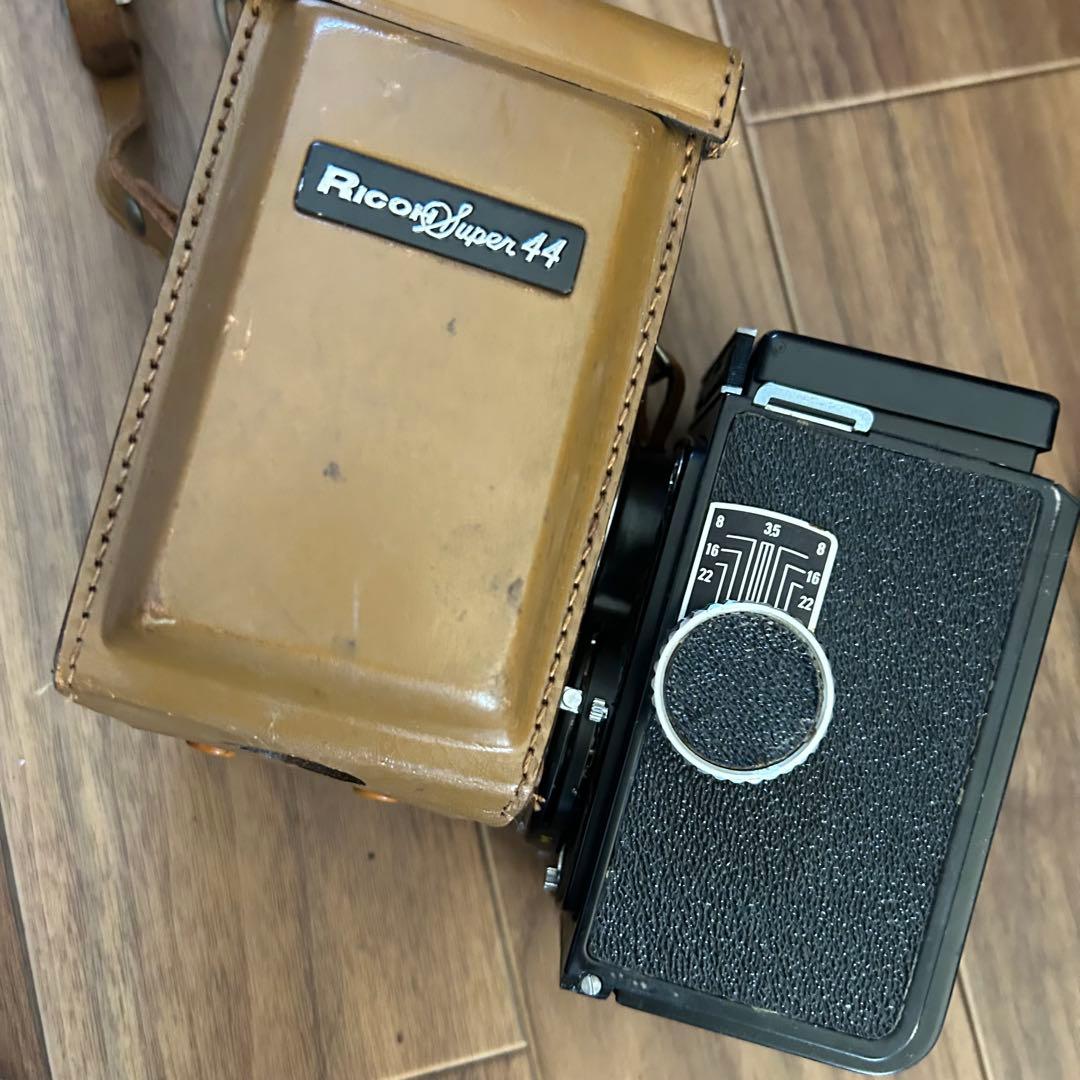 Ricoh Super 44 二眼レフカメラ レザーケース付き