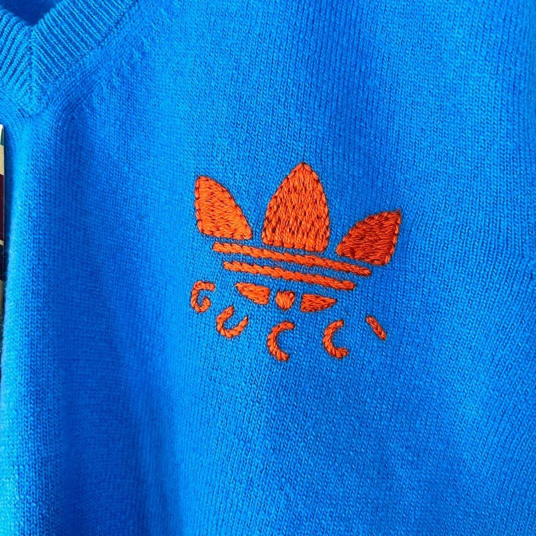 GUCCI アディダス　コラボ 半袖ニット　　XS タグ付き