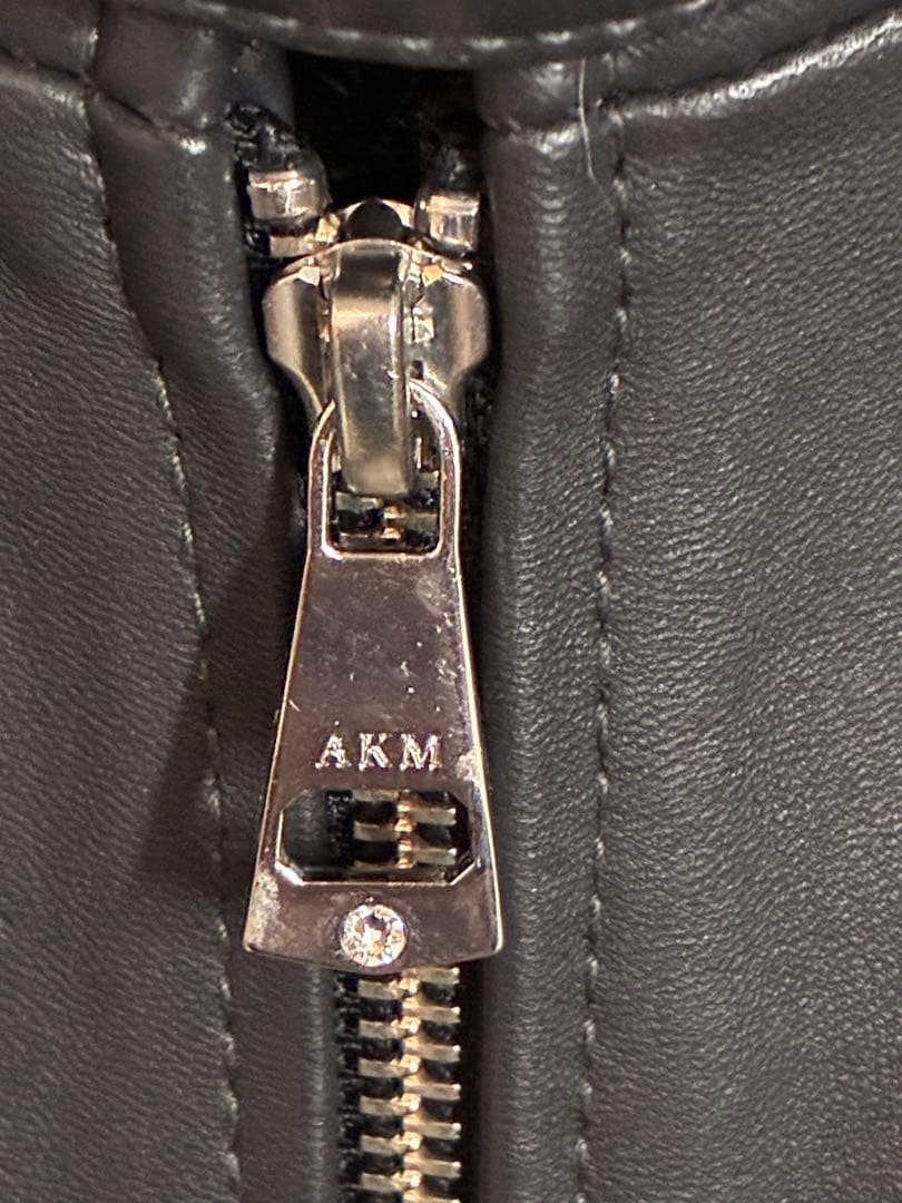 AKM 黒 シープレザージャケットMサイズ男女ok.