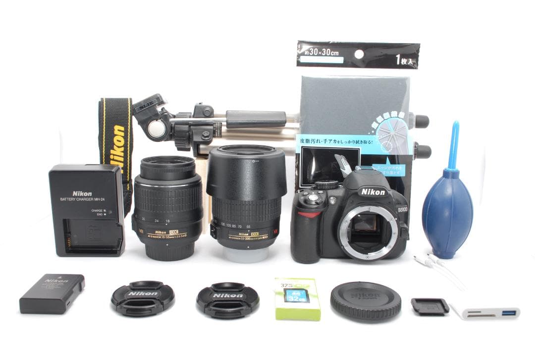 ✨運動会におススメ✨Nikon D3100 ダブルレンズ✨ショット数少ない✨