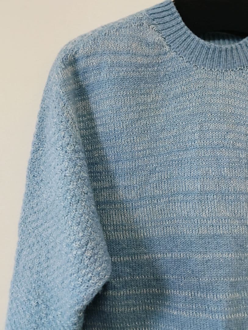 中川政七商店ブルー ニットセーター クルーネック新品未使用