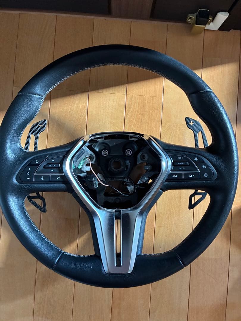 RV37 RZ34 R35 GT-R パドルシフト　マグネティック　カーボン