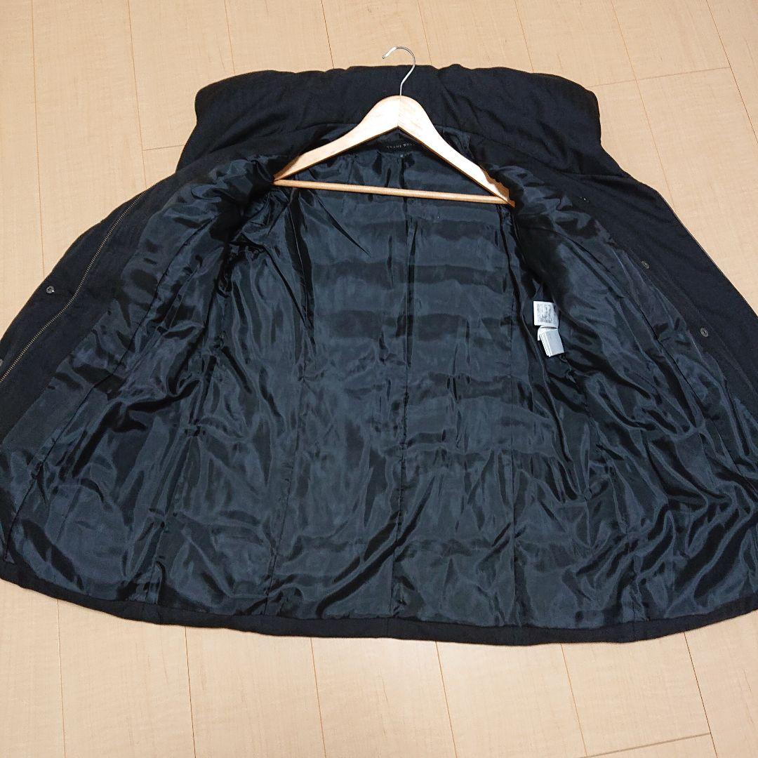 TRANS WORK 【美シルエット】軽くて暖かい上質ダウンコート 黒