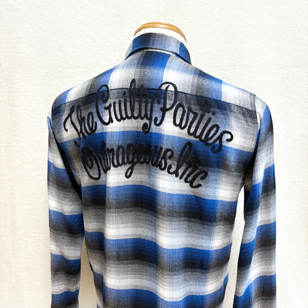 WACKO MARIA THE GUILTY PARTIES 長袖ネルシャツ S