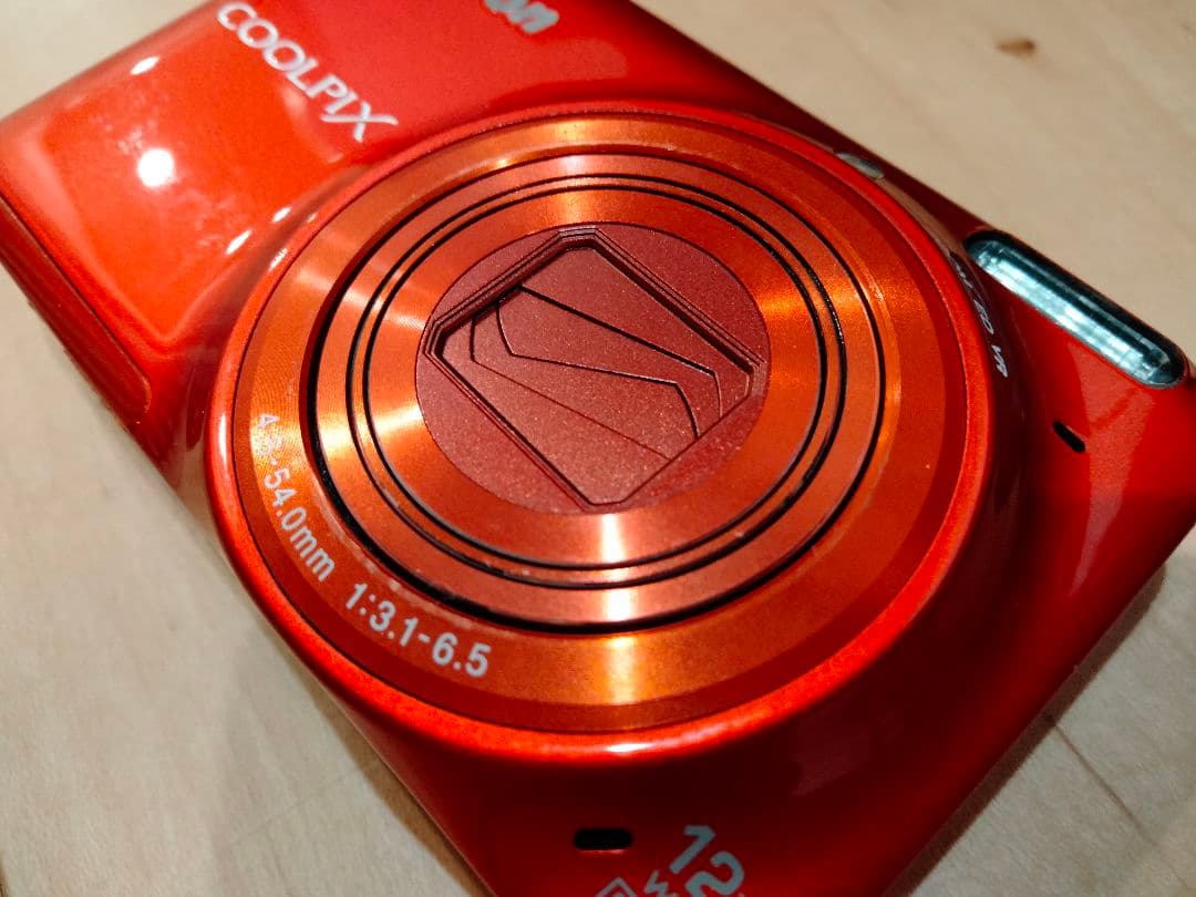 ジャンク Nikon COOLPIX S6500 デジカメ オレンジ Wi-Fi