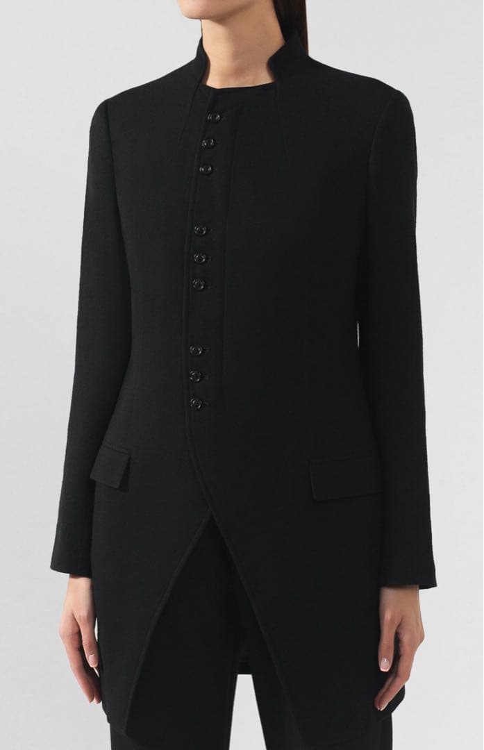 Y‘S ワイズ　ヨウジヤマモト　ウールジャケット　ネイビー　サイズ2