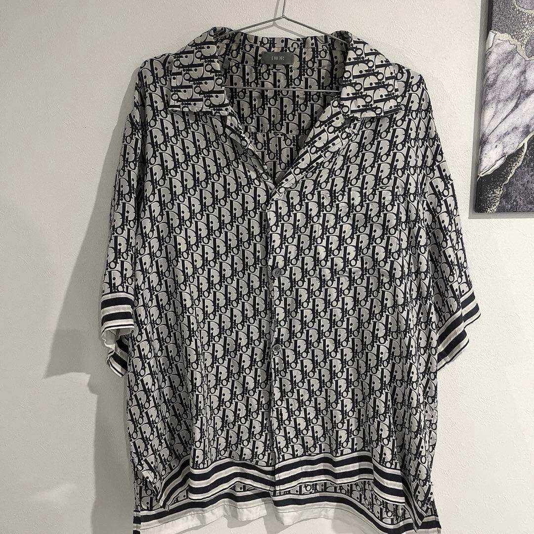 早い者勝ち DIOR オブリーク シルクシャツ 42