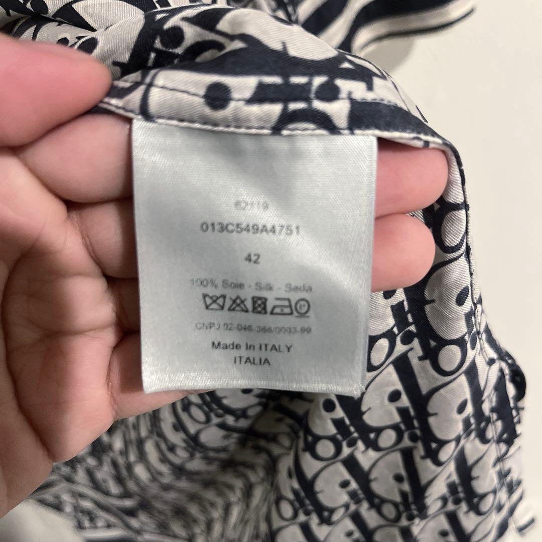 早い者勝ち DIOR オブリーク シルクシャツ 42