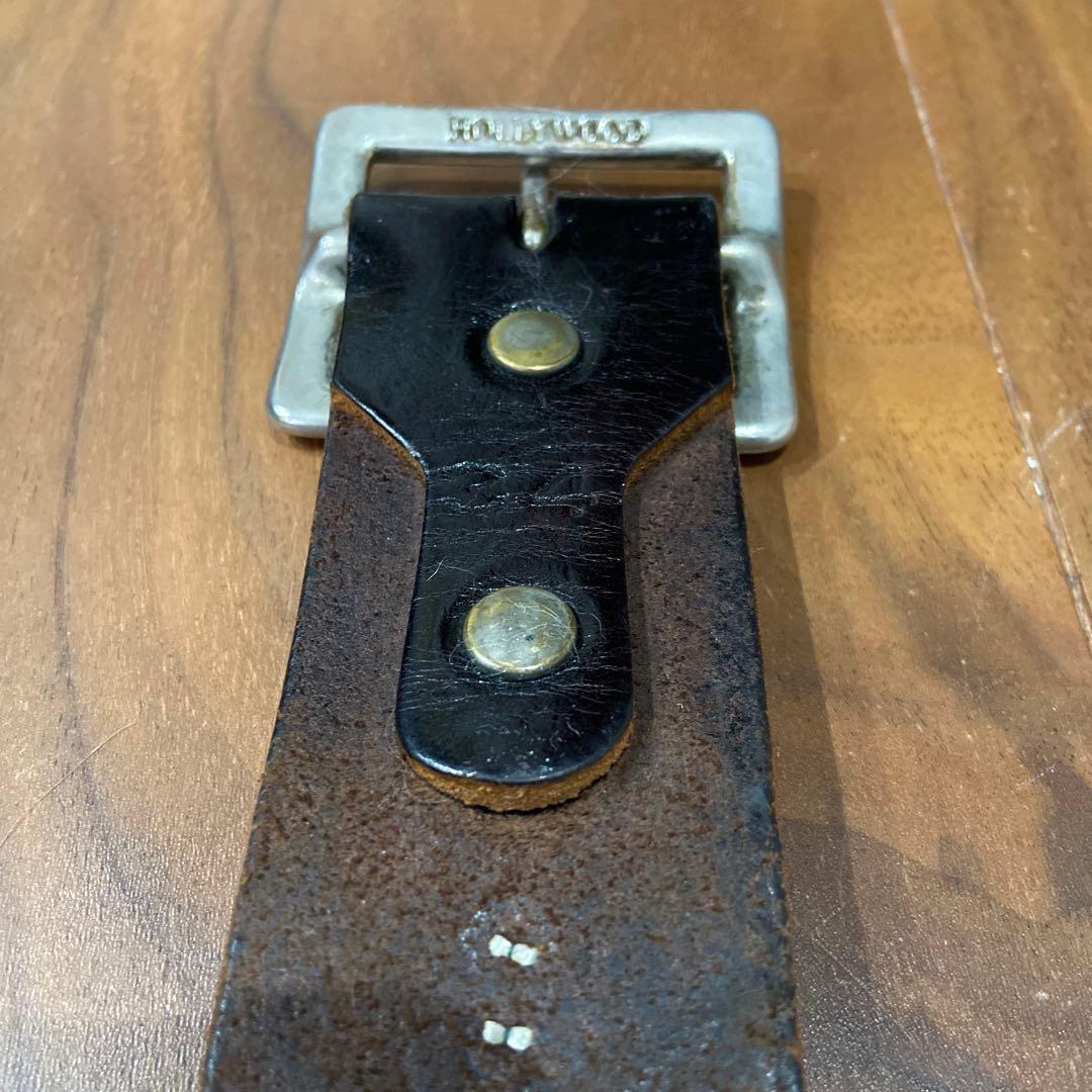 CRIMIE別注 HTCレザースタッズベルト レッドストーン 34inch