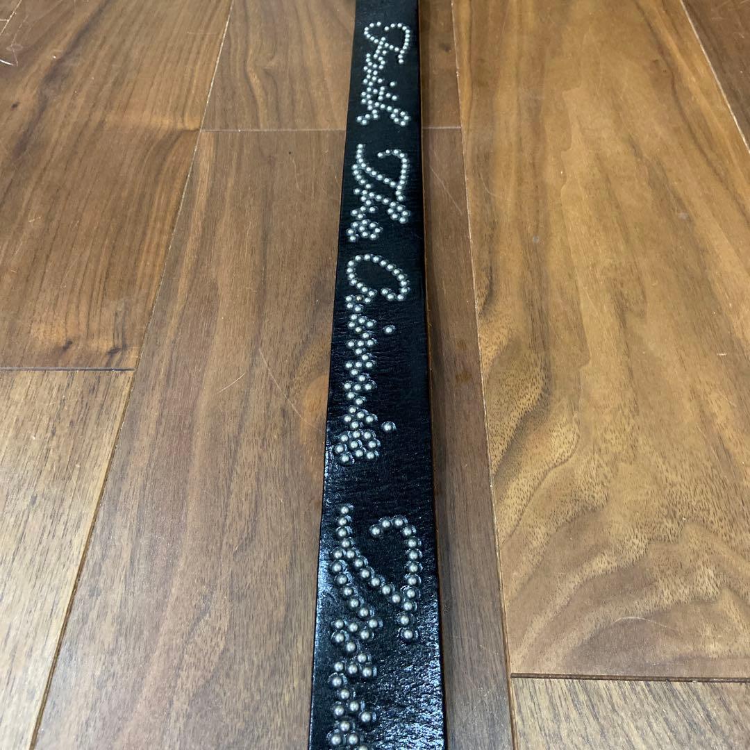 CRIMIE別注 HTCレザースタッズベルト レッドストーン 34inch