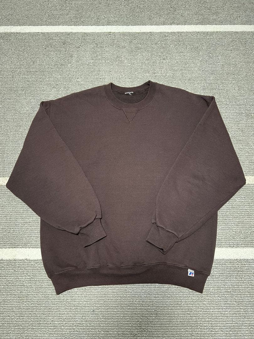 な*い様 【希少・珍色】90s ラッセルアスレティック スウェット ブラウン 前