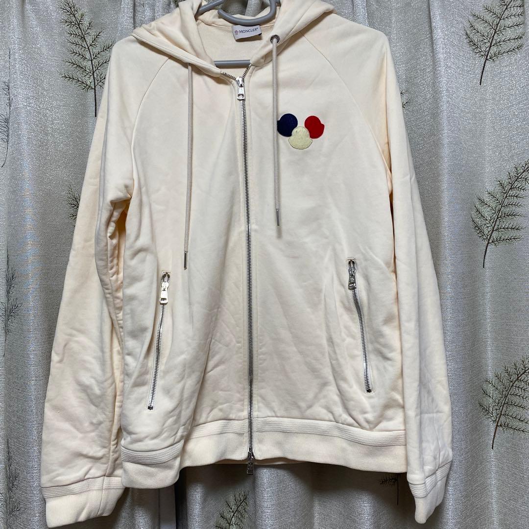MONCLER MAGLIA CARDIGAN XL アイボリーパーカー