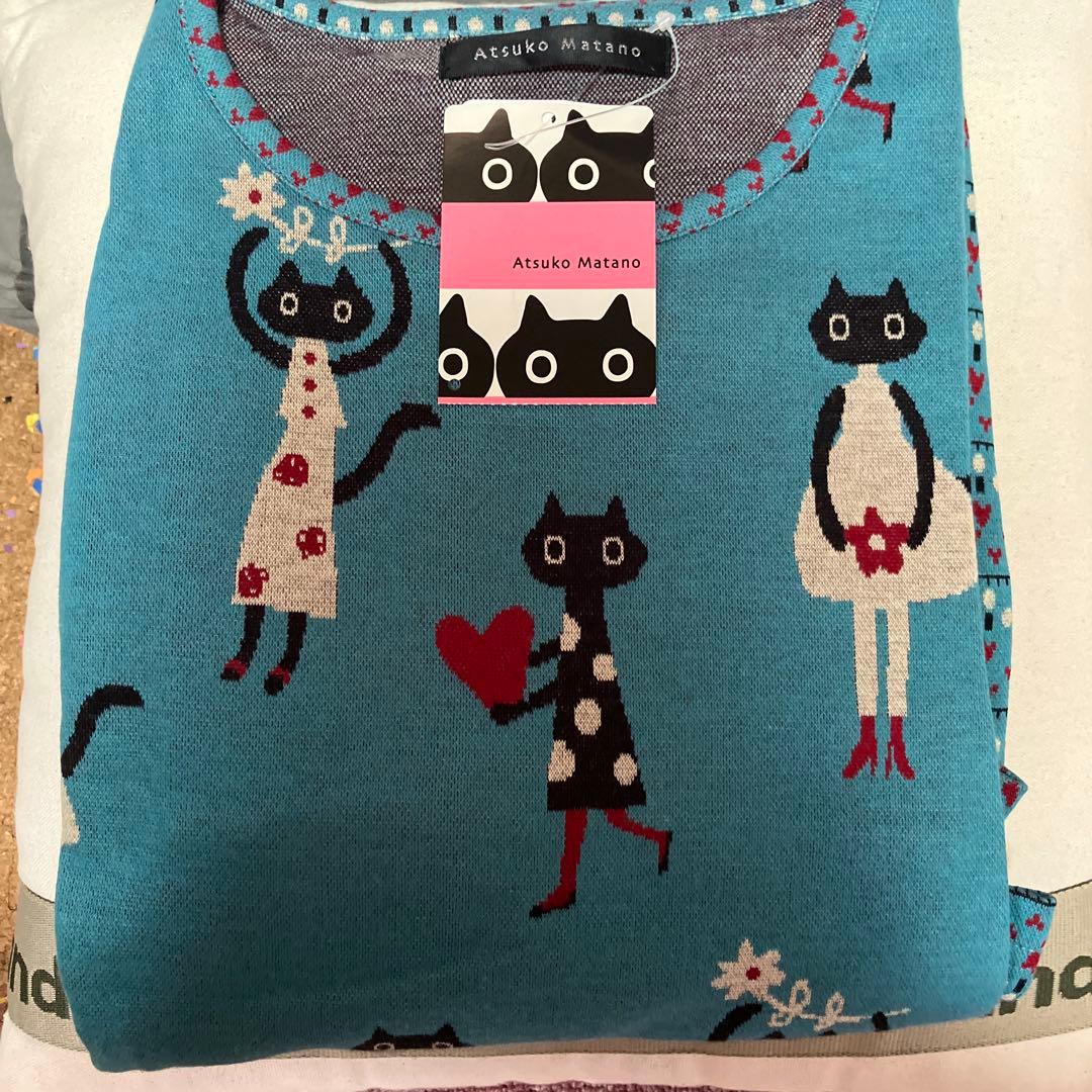 Atsuko Matano 猫柄婦人パジャマ新品タグ付きワコール