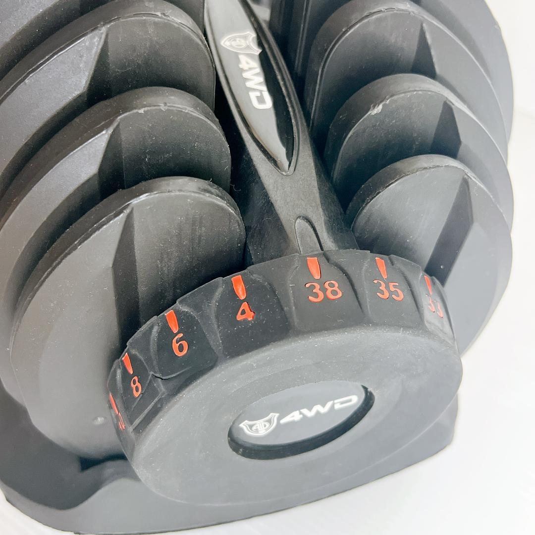 【良品✨送料込】可変式ダンベル 38kg 1個目　4WD正規品