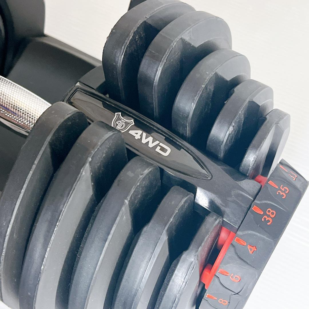 【良品✨送料込】可変式ダンベル 38kg 1個目　4WD正規品