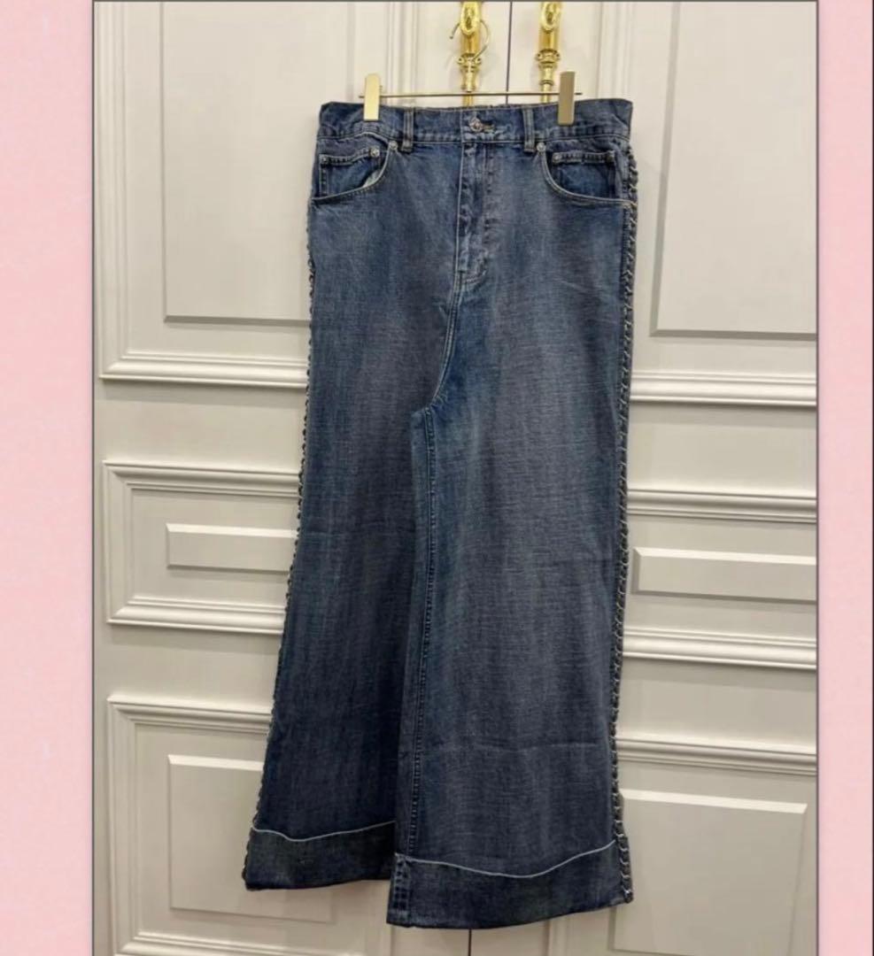 ヴァクトーVaquitaux Jboyチェーン付きデニムパンツyourinサイズ