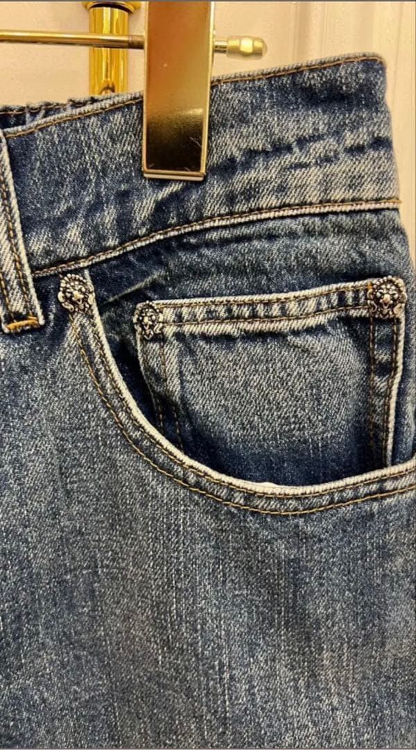 ヴァクトーVaquitaux Jboyチェーン付きデニムパンツyourinサイズ