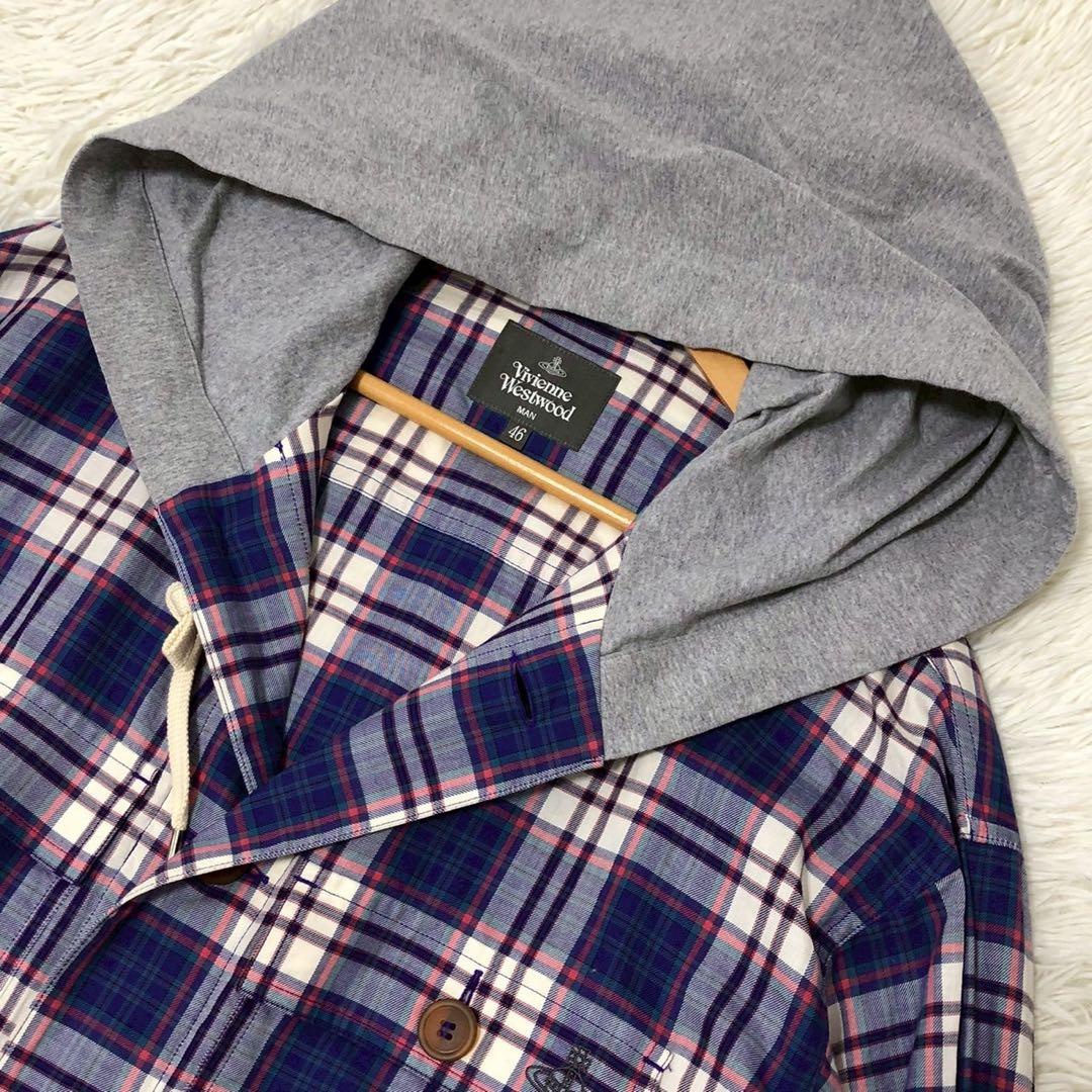 美品◎Vivienne Westwood MAN フード付 シャツジャケット
