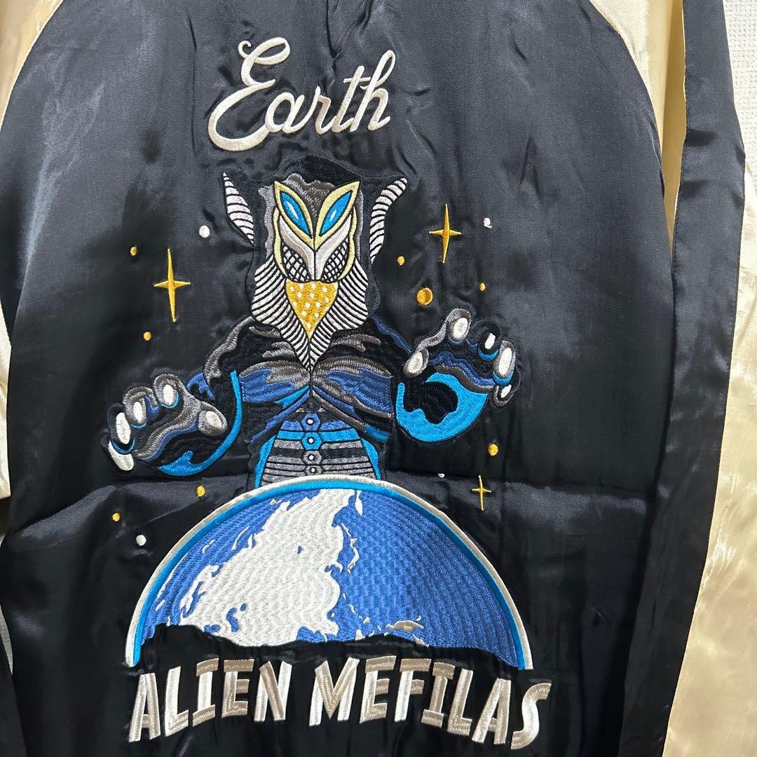 新品　XLスカルワークス　ウルトラマン　メフィラス星人　スカジャン　リバーシブル