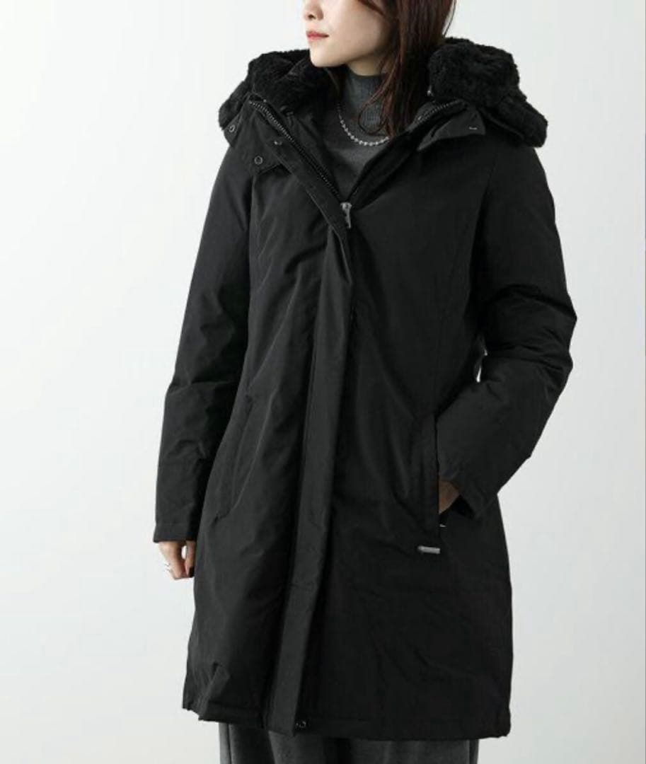 チ*ゲ様 ウールリッチ ボウブリッジパーカ BLACK