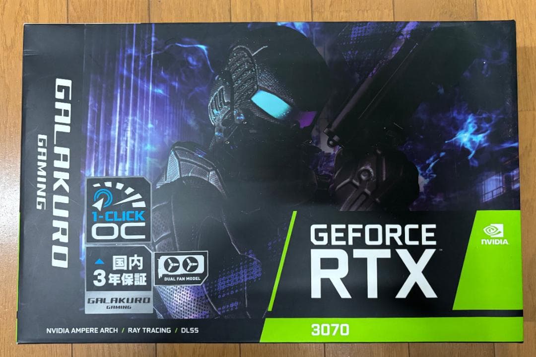 玄人志向GG-RTX3070-E8GBOCDF非LHR中古-1608