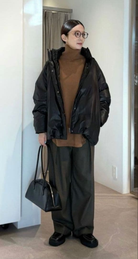 新品MARW UNITED ARROWSルーズ タートルネック ニット　モカ