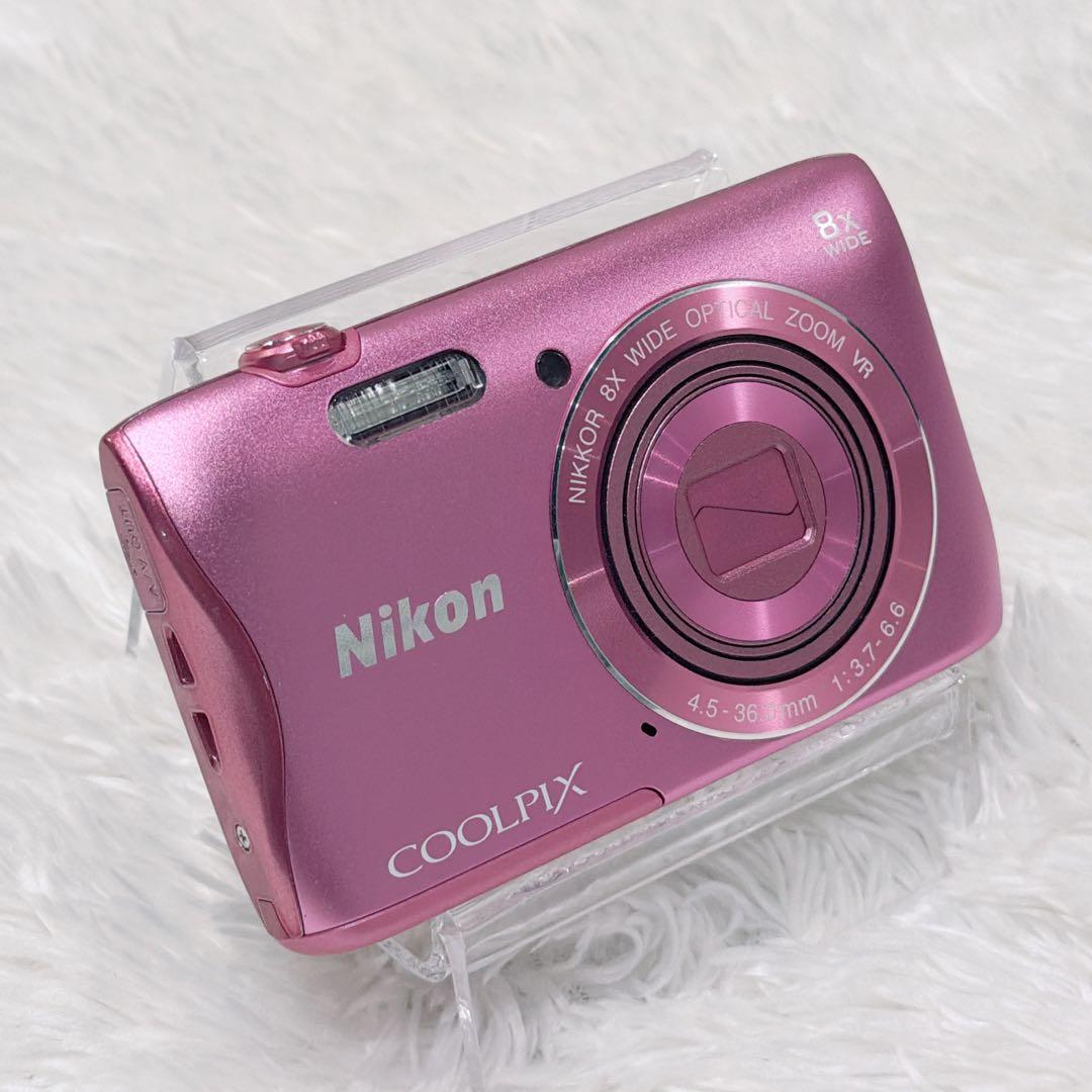 【美品】NIKON COOLPIX S3700 デジタルカメラ ピンク