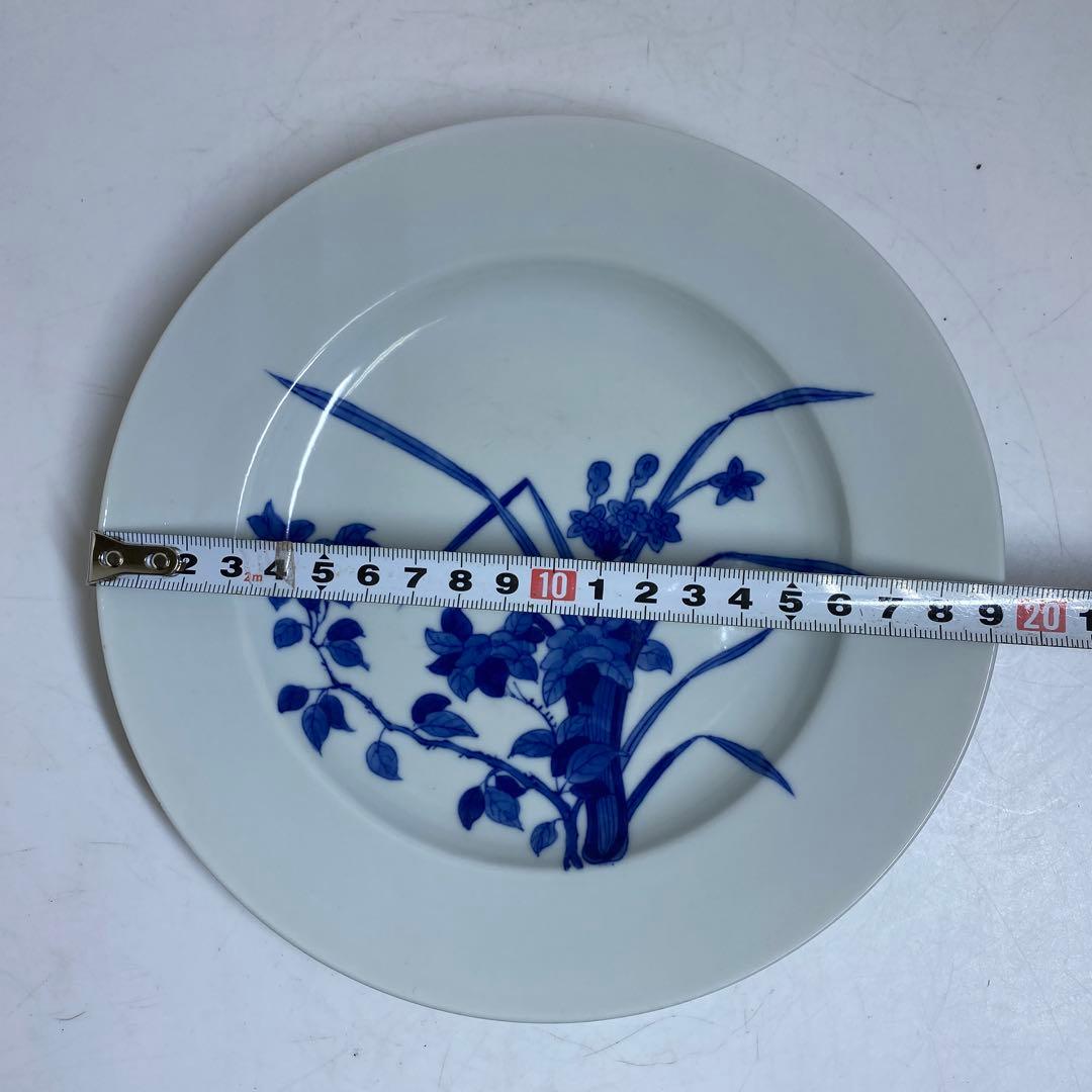 中国清時代　江西瓷業公子　青花皿　直径19.2㎝　タエサ　東な8-0104☆2F