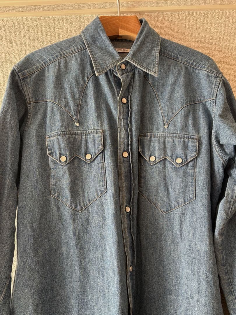 MAATEE&SONS 24SS チグハグ WESTERN ウエスタンシャツ 2