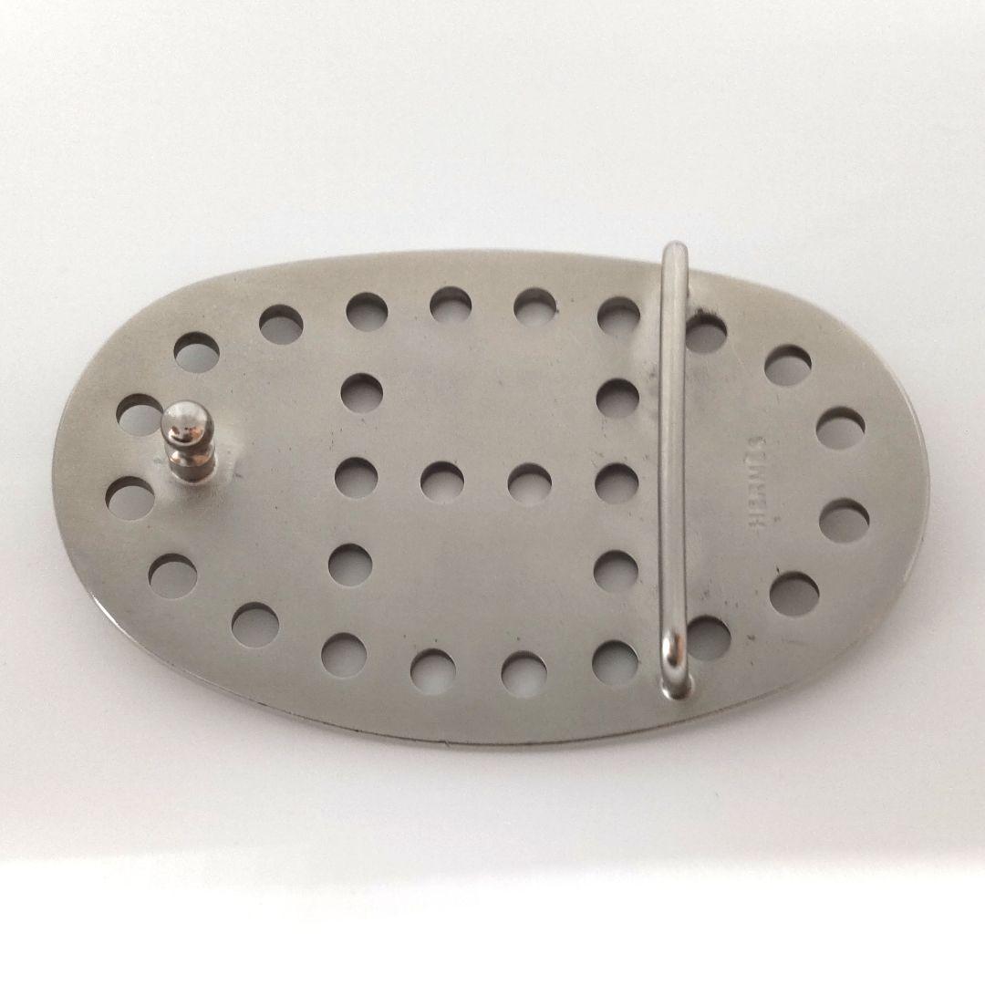 HERMES エルメス ベルト バックル シルバー パンチング