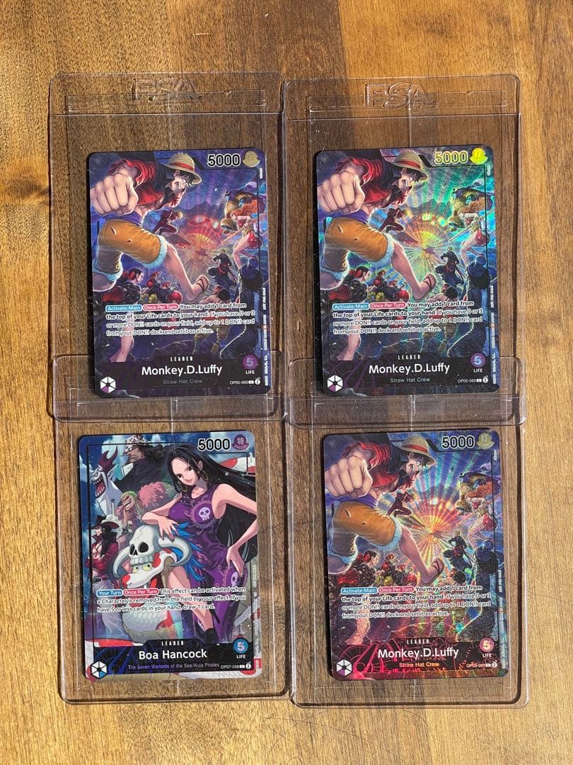 ワンピースカード英語版PSAマガジンプロモ　ハンコック　ルフィ