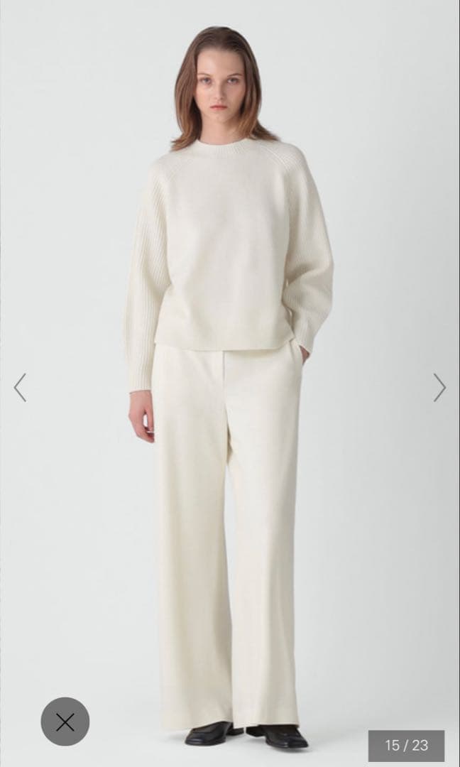 【Theory luxe】2025FWウールカシミアニット 定価30800円