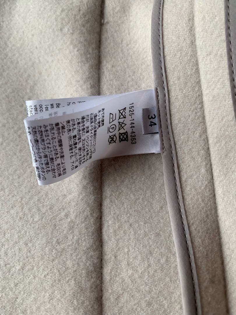 ユナイテッドアローズ Wメルトンダッフルコート　サイズS34