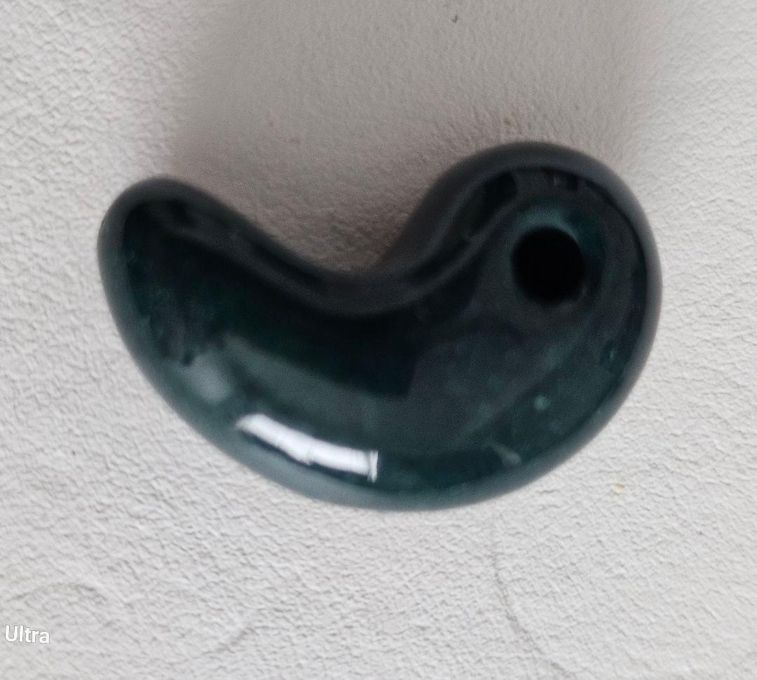 出雲瑪瑙　碧玉勾玉古代型　伝統工芸士作品　碧玉勾玉証明書付き