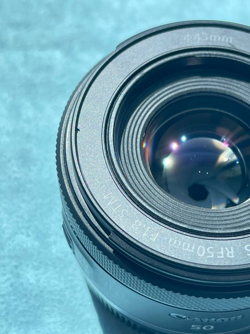 【中古】Canon RF50mm F1.8 STM＋純正フード・ポーチセット