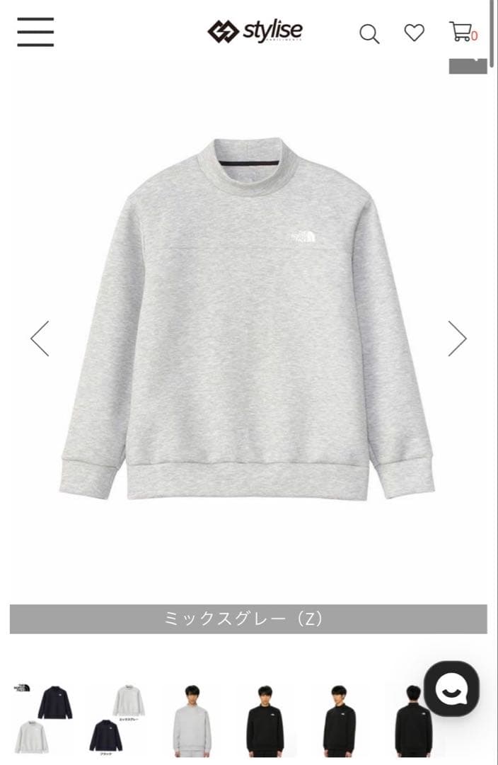 THE NORTH FACE テックエアースウェットモックネック