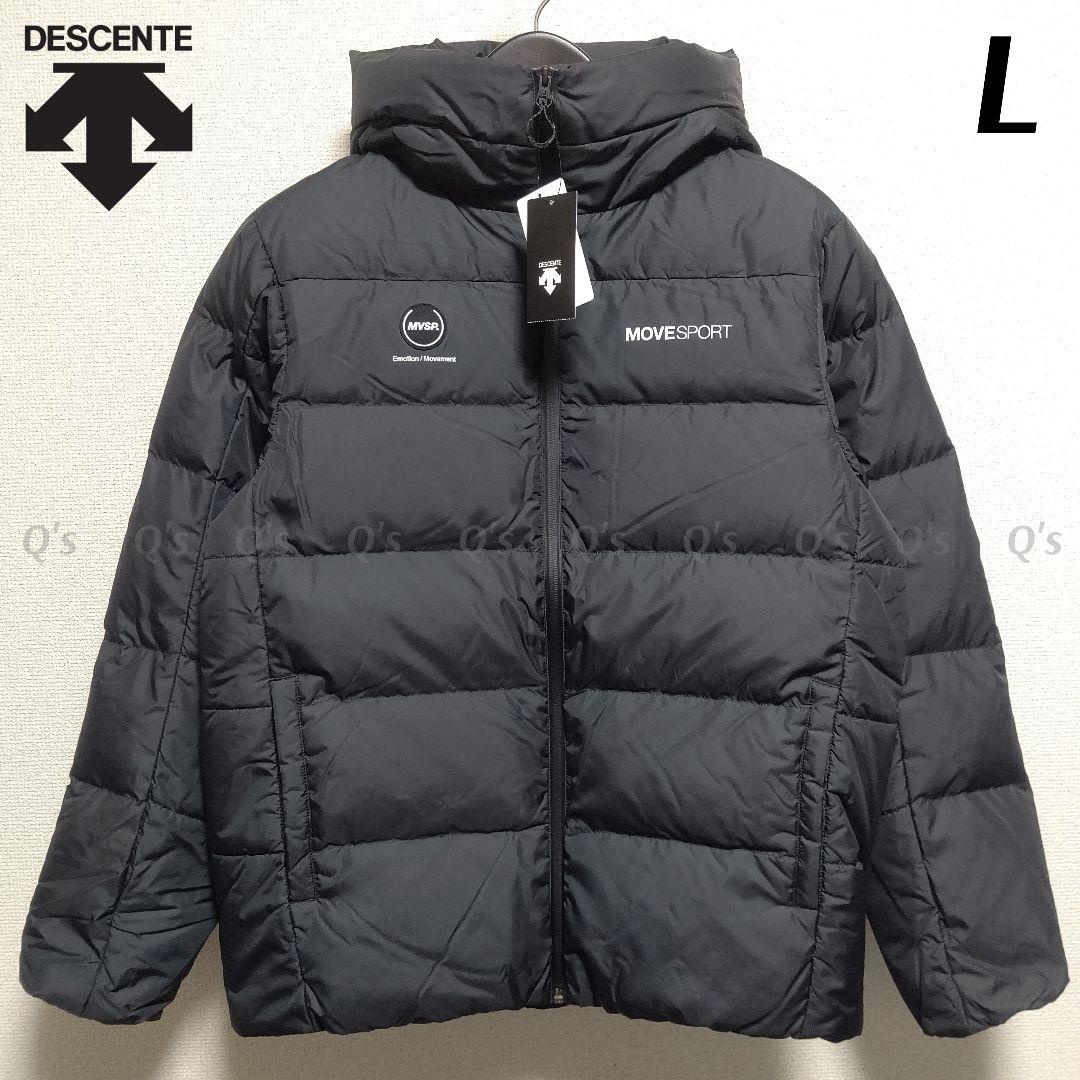 デサント ダウンジャケット アウター パーカー ナイロン BK 新品L
