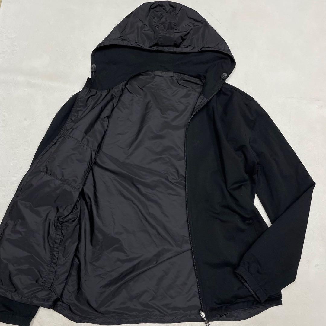 美品 PRADA プラダ リバーシブル ナイロンジャケット スポーツ ブラック
