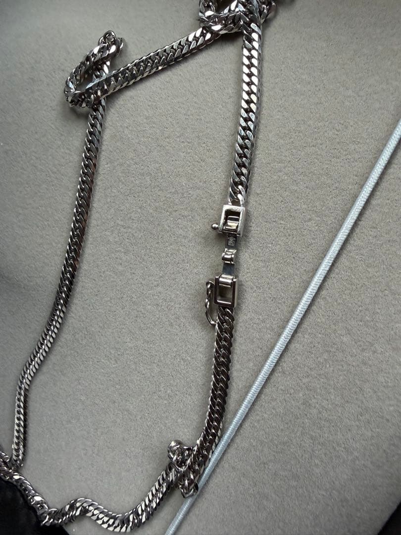 プラチナ850 喜平ネックレス　6面W 23.5グラム