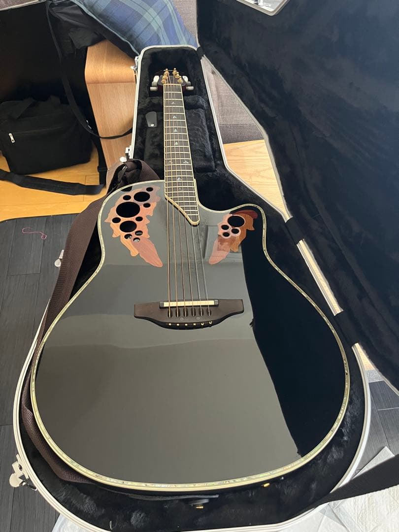 Ovation custom Eliteエレアコギター ブラック