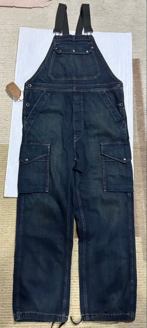 24FW 新品 RRL デニム カーゴ オーバーオール ダブルアールエル