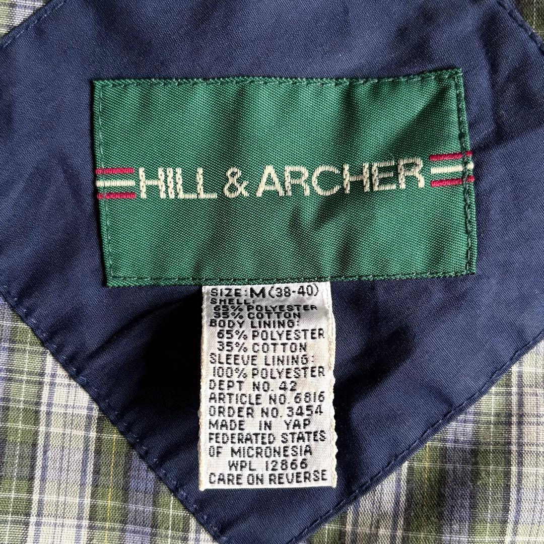 【90s vintage】スイングトップ　ブルゾン　裏地チェック　短丈　古着