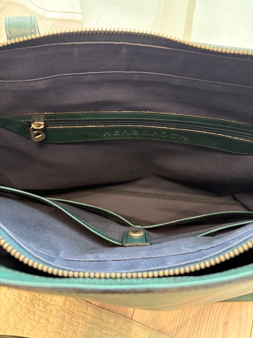 け*ー様 HERGOPOCH メンズレザートートバッグ