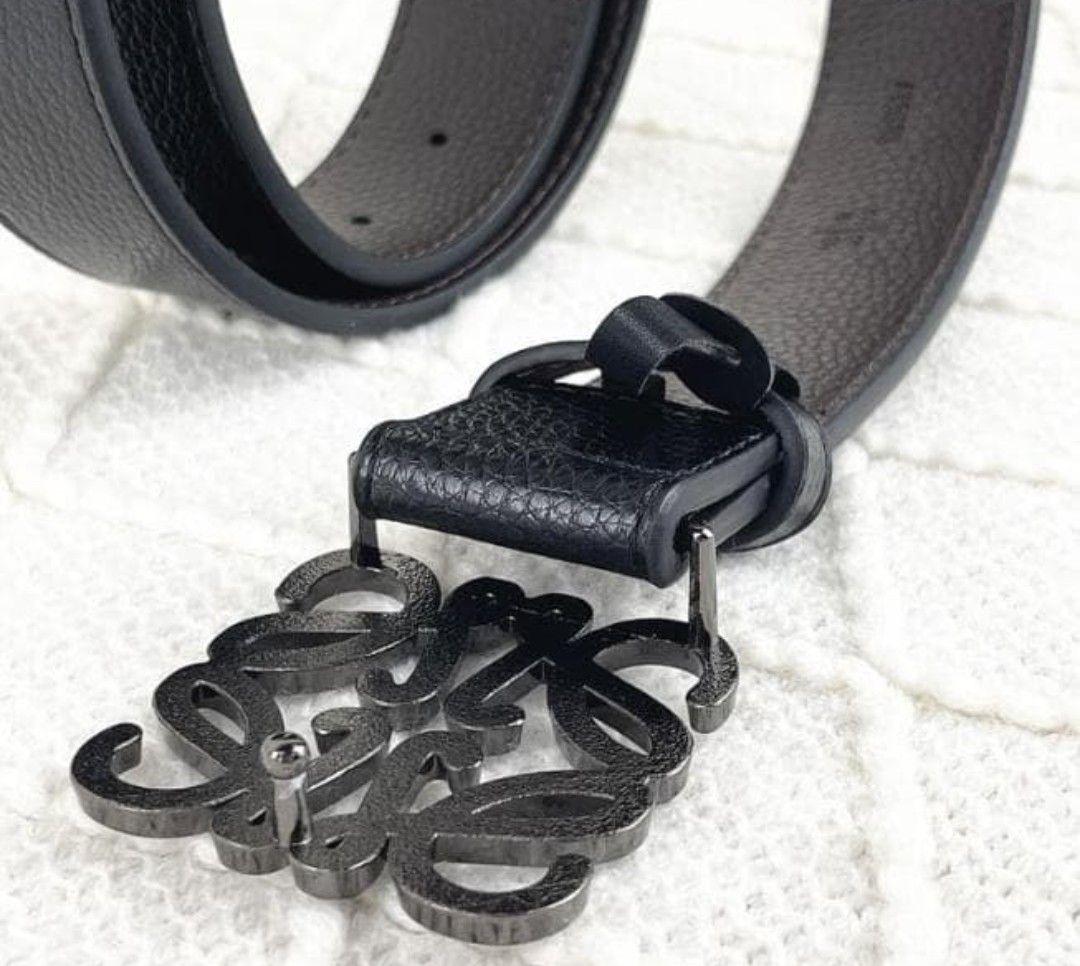 LOEWE ロエベ　ブラック黒レザー ベルト