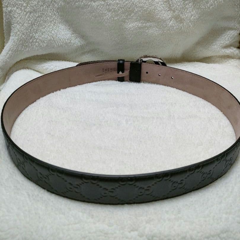 グッチ GUCCI ベルト GG グッチシマ インターロッキングG 黒